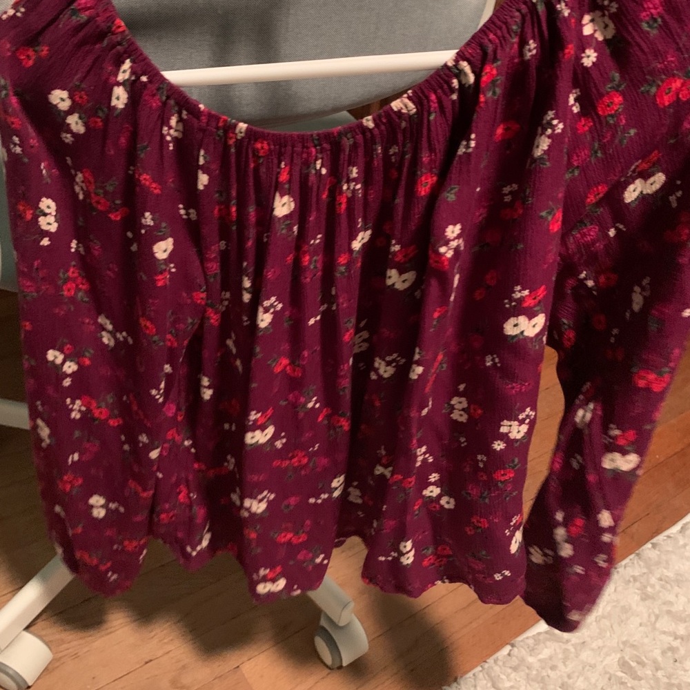 long sleeve off the shoulder top